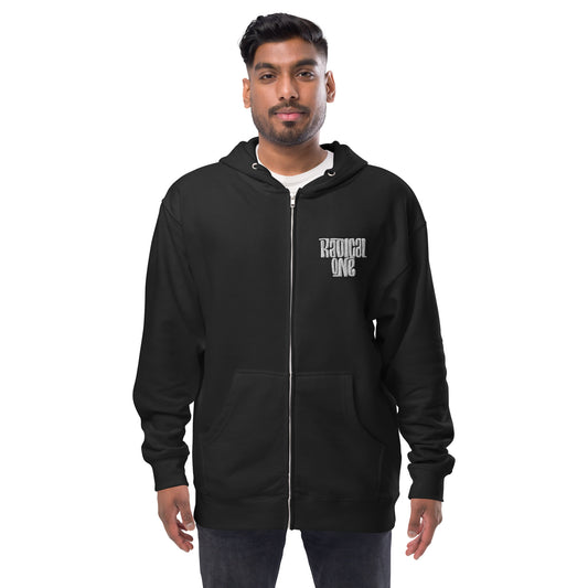 RADICAL ONE - Unisex fleece zip up hoodie